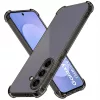 Techsuit - Ütésálló Átlátszó Szilikon - Samsung Galaxy S26 FE - Füstfekete tok