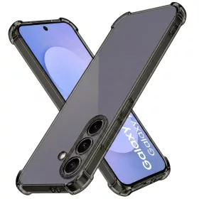   Techsuit - Ütésálló Átlátszó Szilikon - Samsung Galaxy S26 FE - Füstfekete tok