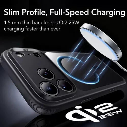 iPhone 18 Pro Max / iPhone 17 Pro Max átlátszó fekete ESR Classic H-4894240303269 4 kép