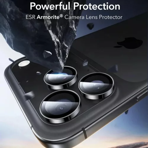 iPhone 18 Pro / iPhone 18 Pro Max fekete ESR Armorite kameravédő ü-4894240305980 3 kép
