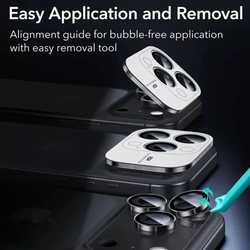  iPhone 18 Pro / iPhone 18 Pro Max fekete ESR Armorite kameravédő ü-4894240305980 7 kép
