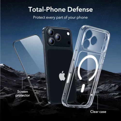  iPhone 18 Pro / iPhone 17 Pro ESR Classic Hybrid HaloLock tok kijelz�-4894240308028 4 kép