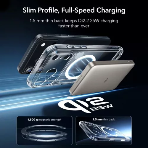  iPhone 18 Pro / iPhone 17 Pro ESR Classic Hybrid HaloLock tok kijelz�-4894240308028 6 kép