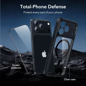  Apple iPhone 18 Pro / iPhone 17 Pro átlátszó fekete ESR Classic Hy-4894240308042 2 kép