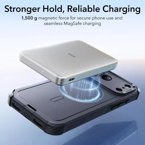 iPhone 18 Pro Max / iPhone 17 Pro Max fekete ESR Cyber Halolock tok-4894240303696 5 kép