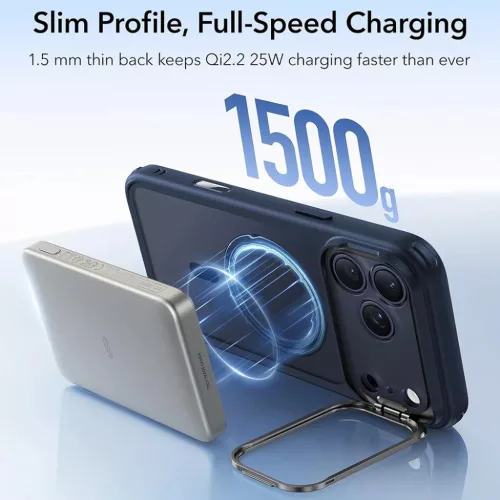iPhone 18 Pro / iPhone 17 Pro Matt kék ESR Classic Hybrid HaloLock St-4894240303399 3 kép