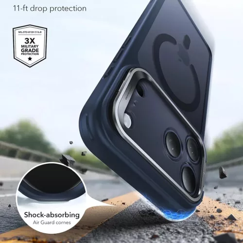 iPhone 18 Pro / iPhone 17 Pro Matt kék ESR Classic Hybrid HaloLock St-4894240303399 4 kép