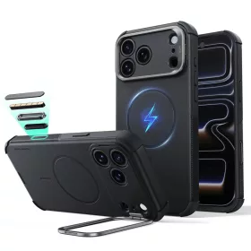 iPhone 18 Pro / iPhone 17 Pro fekete ESR Cyber Armor Kickstand ütés�-4894240303825 1 kép