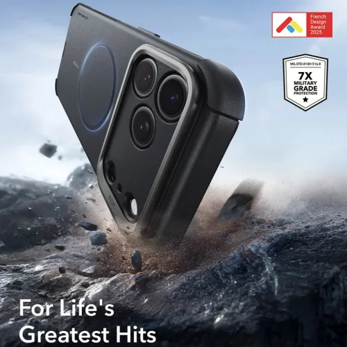 iPhone 18 Pro / iPhone 17 Pro fekete ESR Cyber Armor Kickstand ütés�-4894240303825 5 kép