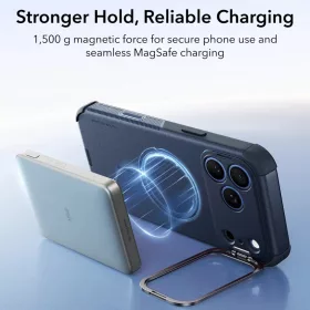 iPhone 18 Pro / iPhone 17 Pro kék ESR Cyber Armor kitámasztós tok-4894240303849 2 kép