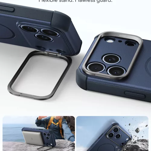 iPhone 18 Pro / iPhone 17 Pro kék ESR Cyber Armor kitámasztós tok-4894240303849 3 kép