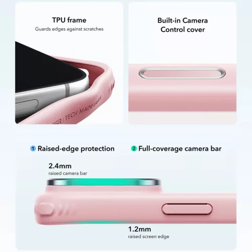  iPhone 18 Pro Max / iPhone 17 Pro Max Frosted Bubblegum Pink ESR Clas-4894240304150 5 kép