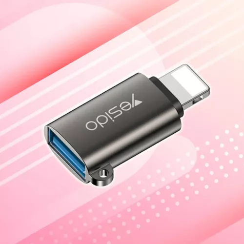 OTG Adapter (GS14) - USB 3.0 to Lightning Yesido - Plug & Play, 480Mbp-6971050264480 2 kép
