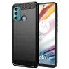  Motorola Moto G60 Fekete Techsuit szénszálas szilikon tok