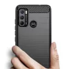  Techsuit - Szénszálas Szilikon - Motorola Moto G60 - Fekete tok-5949419031401 2 kép