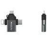  OTG Adapter (GS15) Yesido - USB-ről Lightningre, Micro-USB-re, Type--6971050264497 2 kép