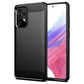    Samsung Galaxy A53 5G fekete Techsuit karbonmintás szilikontok