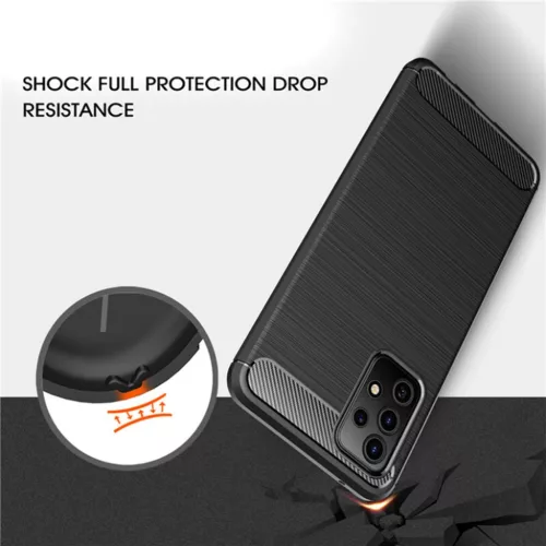  Techsuit - Karbon Szilikon - Samsung Galaxy A53 5G - Fekete tok-5949419029507 3 kép