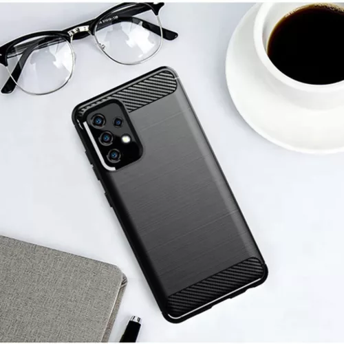  Techsuit - Karbon Szilikon - Samsung Galaxy A53 5G - Fekete tok-5949419029507 4 kép