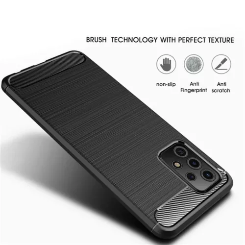  Techsuit - Karbon Szilikon - Samsung Galaxy A53 5G - Fekete tok-5949419029507 5 kép