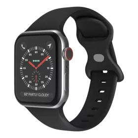   Apple Watch 1/2/3/4/5/6/7/8/9/10/SE/SE 2/Ultra/Ultra 2/Ultra 3/Ultra 4 (42/44/45/46/49mm) Techsuit - Watchband (W031), Fekete