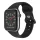 Apple Watch 1/2/3/4/5/6/7/8/9/10/SE/SE 2/Ultra/Ultra 2/Ultra 3/Ultra 4 (42/44/45/46/49mm) Techsuit - Watchband (W031), Fekete