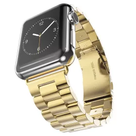    Techsuit - Óraszíj (W036) - Apple Watch 1/2/3/4/5/6/7/8/9/10/SE/SE 2/Ultra/Ultra 2 (42/44/45/46/49mm) - Arany