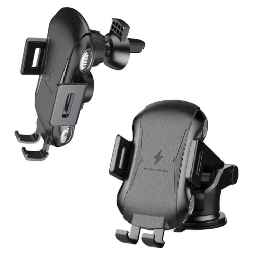 Autós telefontartó vezeték nélküli töltéssel - Techsuit Premium-5949419020528 2 kép