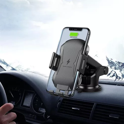 Autós telefontartó vezeték nélküli töltéssel - Techsuit Premium-5949419020528 4 kép