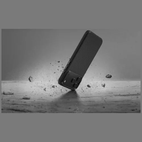 iPhone 17 Pro PITAKA Aramid ProGuard fekete-szürke tok-0749355418329 6 kép