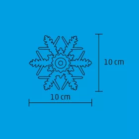 Home KID 331/WH LED-es hópehely ablakdísz, beltéri kivitel, öntapa-5999084927684 1 kép
