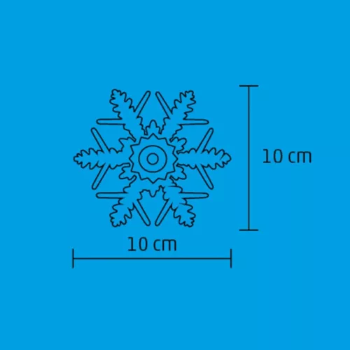 Home KID 331/WH LED-es hópehely ablakdísz, beltéri kivitel, öntapa-5999084927684 1 kép