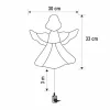 HOME KID501WW angyal ablakdísz, 35 db melegfehér LED, időzítő, k�-5999084972851 3 kép