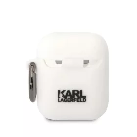Airpods 1/2 Karl Lagerfeld 3D Logo NFT Choupette Head szilikon tok feh-3666339087920 1 kép