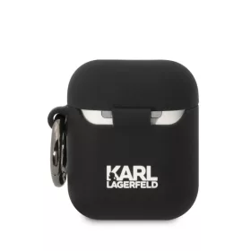 Airpods 1/2 Karl Lagerfeld 3D Logo NFT Karl Head szilikon tok fekete-3666339087807 2 kép