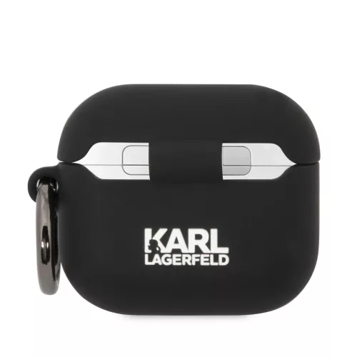 Airpods 3 Karl Lagerfeld 3D Logo NFT Karl Head Szilikon tok fekete (KL-3666339087821 2 kép