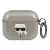 AirPods 3 Karl Lagerfeld Glitter Karl's Head tok fekete (KLA3UKHGK)