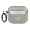 AirPods 3 Karl Lagerfeld Glitter Karl's Head tok fekete (KLA3UKHGK)-3666339030278 1 kép