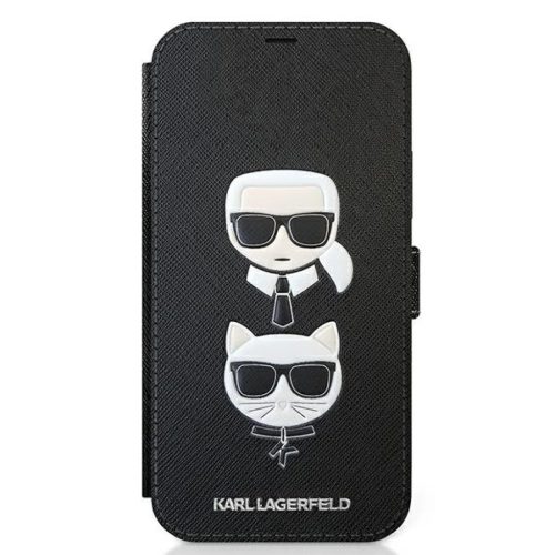 iPhone 12 mini Karl Lagerfeld KLFLBKP12SSAKICKCBK Saffiano Karl Choupe-3700740492215 1 kép