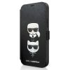 iPhone 12 mini Karl Lagerfeld KLFLBKP12SSAKICKCBK Saffiano Karl Choupe-3700740492215 2 kép