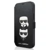 iPhone 12 mini Karl Lagerfeld KLFLBKP12SSAKICKCBK Saffiano Karl Choupe-3700740492215 2 kép