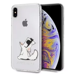 Karl Lagerfeld Choupette mintás tok iPhone XS MAX áttetsző-3700740436004 1 kép