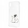 Karl Lagerfeld Choupette mintás tok iPhone XS MAX áttetsző-3700740436004 3 kép