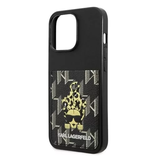 iPhone 13 Pro Karl Lagerfeld KLHCP13LCANCNK Karlimals CardSlot tok fek-3666339049782 4 kép