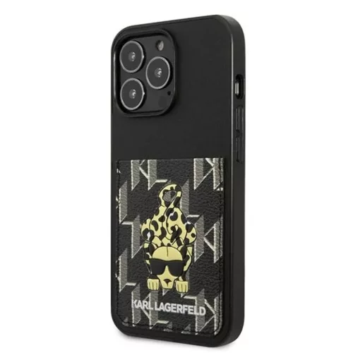 iPhone 13 Pro Karl Lagerfeld KLHCP13LCANCNK Karlimals CardSlot tok fek-3666339049782 5 kép