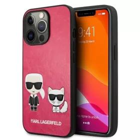   iPhone 13 Pro Karl Lagerfeld Ikonik Karl Choupette tok rózsaszín (KLHCP13LPCUSKCP)