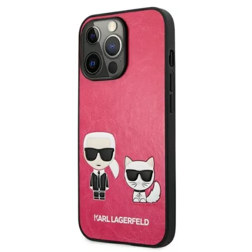 iPhone 13 Pro Karl Lagerfeld Ikonik Karl Choupette tok rózsaszín (KL-3666339027278 4 kép