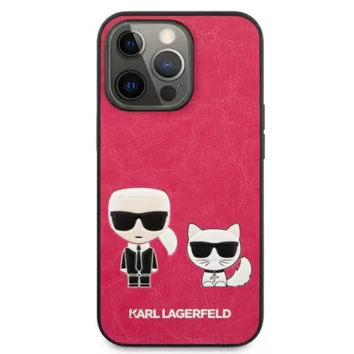 iPhone 13 Pro Karl Lagerfeld Ikonik Karl Choupette tok rózsaszín (KL-3666339027278 5 kép