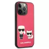 iPhone 13 Pro Karl Lagerfeld Ikonik Karl Choupette tok rózsaszín (KL-3666339027278 6 kép