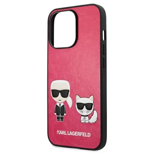 iPhone 13 Pro Karl Lagerfeld Ikonik Karl Choupette tok rózsaszín (KL-3666339027278 8 kép